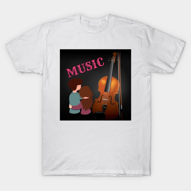 Music T-Shirt by Rivas Teepub Store